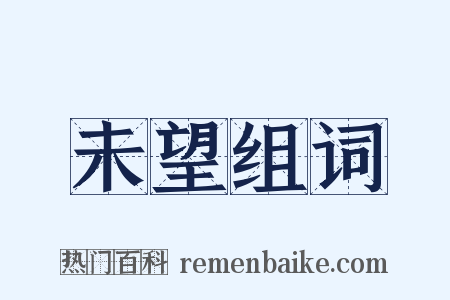 未望组词是什么意思的图片